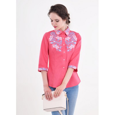 Embroidered blouse "Poppy Grace 6"